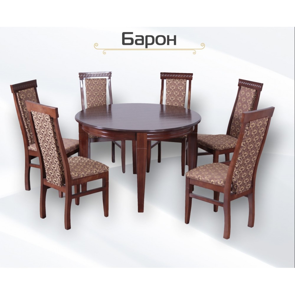 Barcelona table set 90x90 cm + 5 Venice chairs