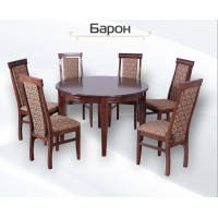 Barcelona table set 90x90 cm + 5 Venice chairs. Photo 1