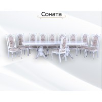 Комплект розкладний стіл + стільці Флоренція 10 шт. Photo 1