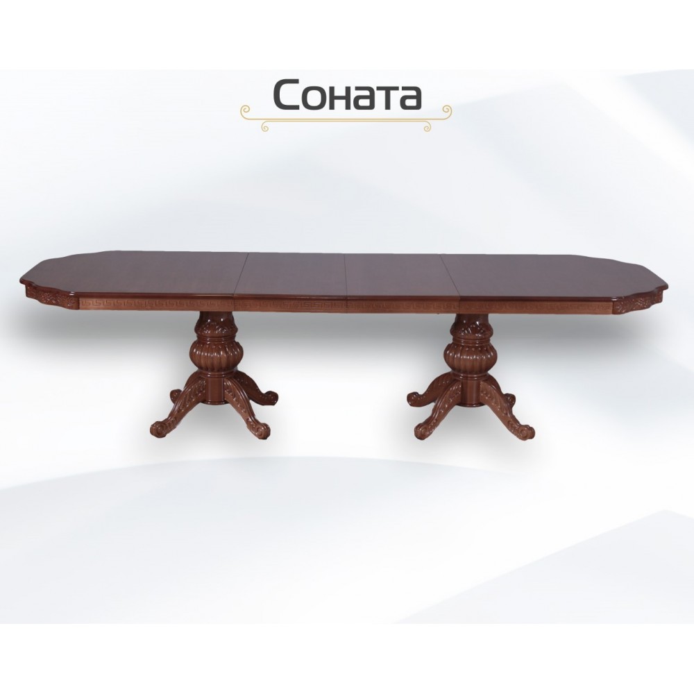 Розкладний стіл Соната 3 метровий коричневий