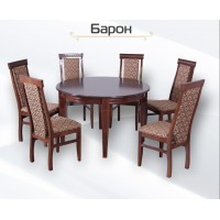 Комплект стіл Барон +6 стільців Нора. Photo 1