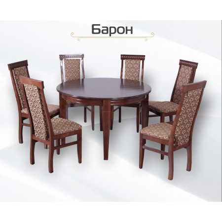 Комплект стіл Барон +6 стільців Нора  - Фото 1