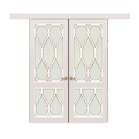 Подвійні розсувні двері Fiori з масиву вільхи  - Фото 1