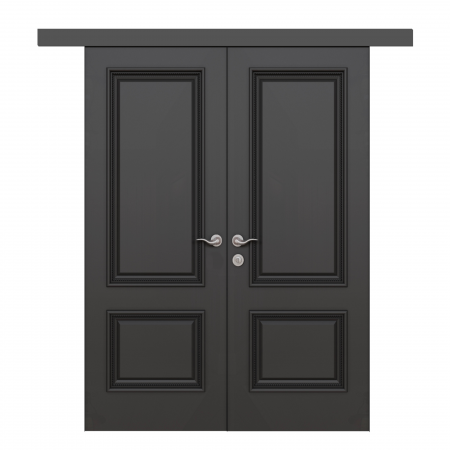 Подвійні розсувні двері Lorenzo 3 з масиву вільхи  - Фото 1