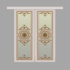 Подвійні розсувні двері Lusso 1 з масиву вільхи - Фото 2