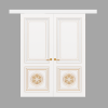 Подвійні розсувні двері Lusso з масиву вільхи - Фото 2