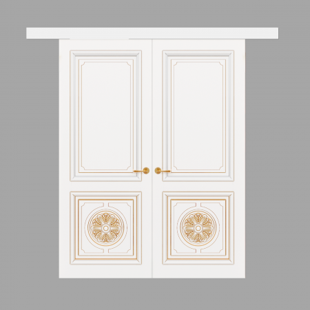 Подвійні розсувні двері Lusso з масиву ясена  - Фото 1